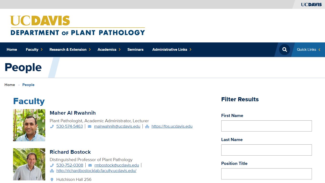 People | Department of Plant Pathology