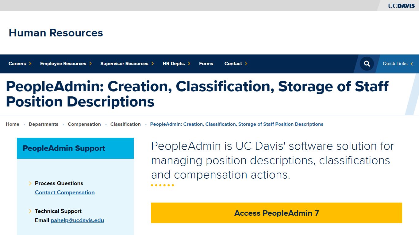 PeopleAdmin: Creation, Classification, Storage of Staff ...